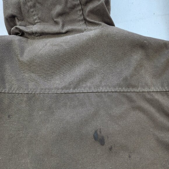 Burton Snowboard Sherpa Lining Brown Canvas Long Coat (M) - Picture 13 of 14